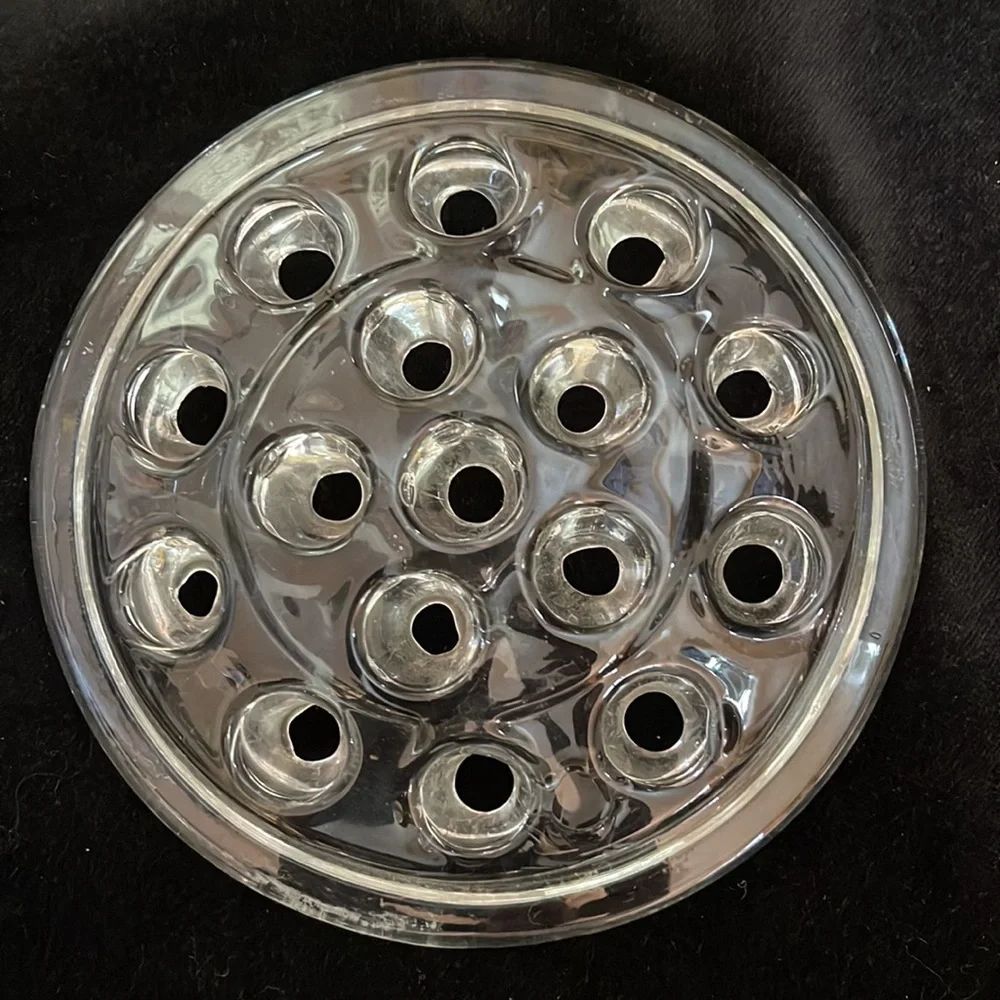 2 Vintage Glass Flower Frogs - Picture 2 of 7